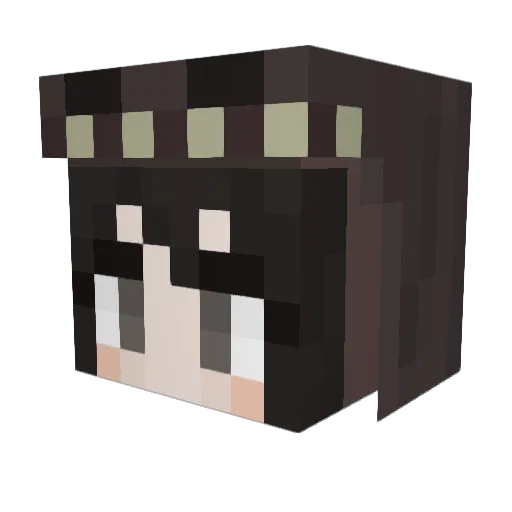 MILKEYES Minecraft avatar head, 3D render
