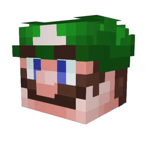 MILKI5072 Minecraft avatar head, 3D render