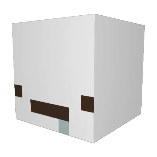 MILKKYULMIL Minecraft avatar head, 3D render