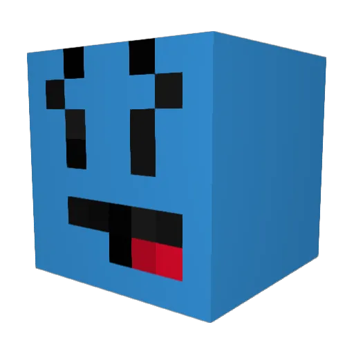 MILKchuggingJEDI Minecraft avatar head, 3D render