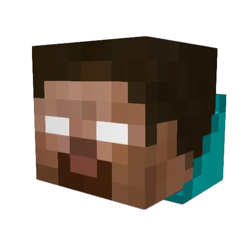MILLERTRON06 Minecraft avatar head, 3D render