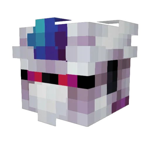 MILLYROCKx2MILLY Minecraft avatar head, 3D render