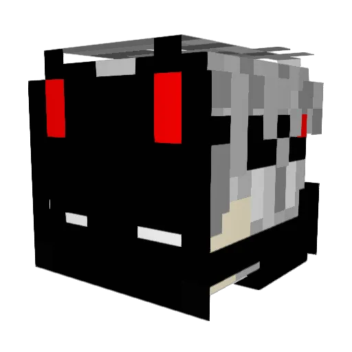 MILTOP_GAMER Minecraft avatar head, 3D render