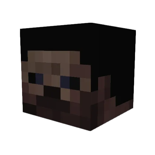 MIL_tanuki_0206 Minecraft avatar head, 3D render