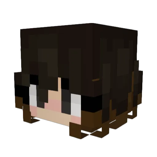 MILkaStr Minecraft avatar head, 3D render