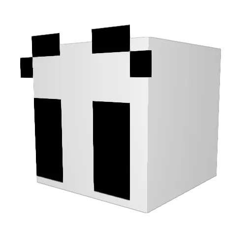 MIMAL4041 Minecraft avatar head, 3D render