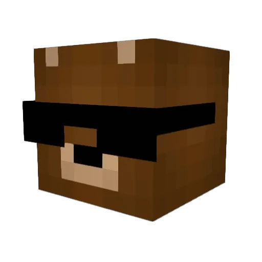 MIMAR92 Minecraft avatar head, 3D render
