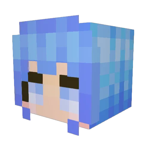 MIMIPIZZA Minecraft avatar head, 3D render