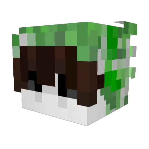 MIMO21CR Minecraft avatar head, 3D render