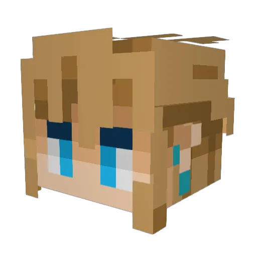MINAM_LM Minecraft avatar head, 3D render