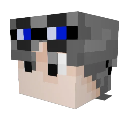 MINATO1701 Minecraft avatar head, 3D render