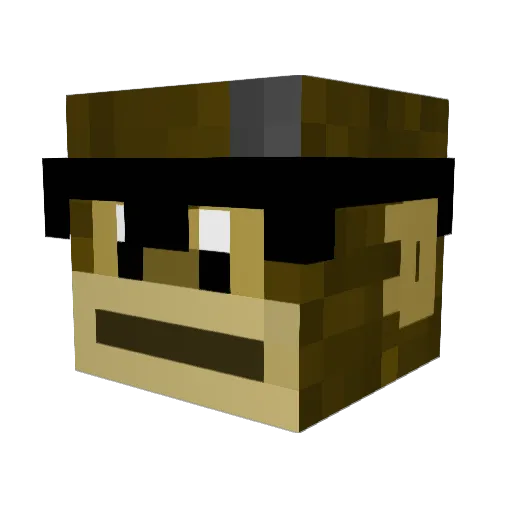 MINATOLOL Minecraft avatar head, 3D render