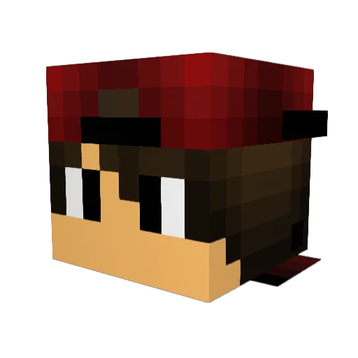 MINECRAFTBEAST95 Minecraft avatar head, 3D render