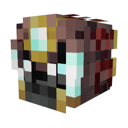 MINECRAFTLUVR420 Minecraft avatar head, 3D render