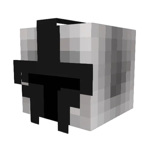 MINECRAFT_GOD_73 Minecraft avatar head, 3D render