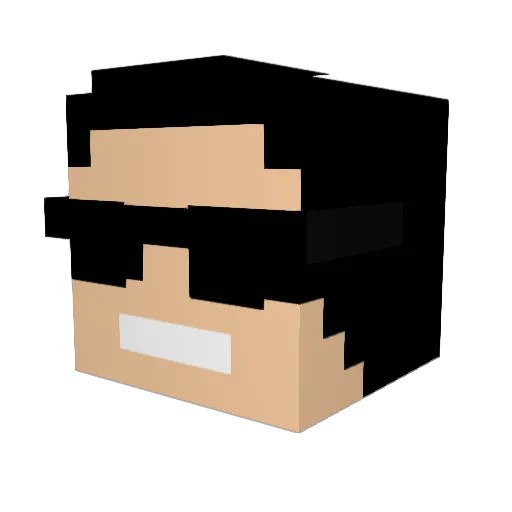 MINEFOTON Minecraft avatar head, 3D render