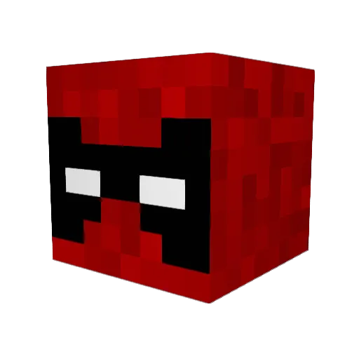 MINEJULEK Minecraft avatar head, 3D render