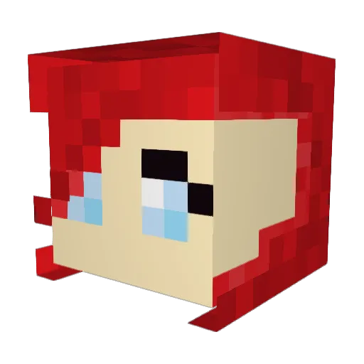 MINER1919 Minecraft avatar head, 3D render