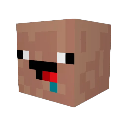 MINESIGGE13 Minecraft avatar head, 3D render