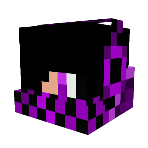 MINETUBE02 Minecraft avatar head, 3D render