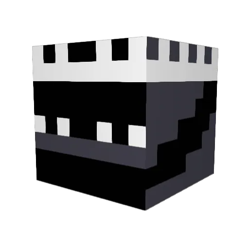 MINE_STREAM_YT Minecraft avatar head, 3D render