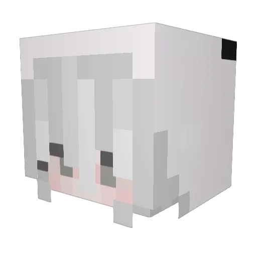MINGYO7 Minecraft avatar head, 3D render
