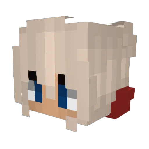 MINIONGAMERMY Minecraft avatar head, 3D render