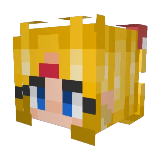 MINISTOP Minecraft avatar head, 3D render
