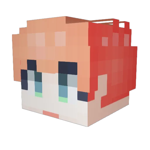 MINTBOX_ Minecraft avatar head, 3D render
