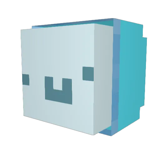 MINUSYT_ Minecraft avatar head, 3D render