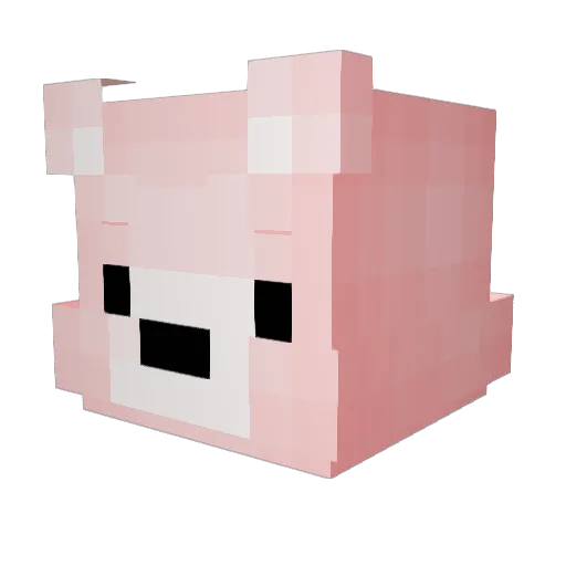 MINY1004 Minecraft avatar head, 3D render