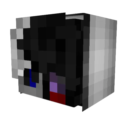 MINZHE000 Minecraft avatar head, 3D render