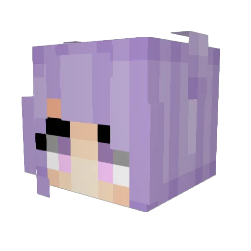 MIN_KISS Minecraft avatar head, 3D render