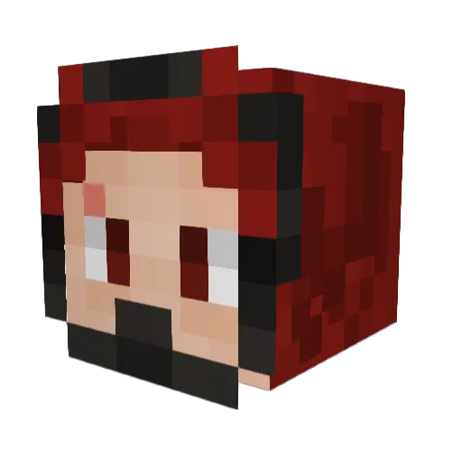 MIODAFROG Minecraft avatar head, 3D render
