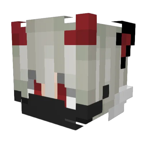 MIPACRAFTER Minecraft avatar head, 3D render