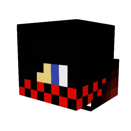 MIPOjunior Minecraft avatar head, 3D render