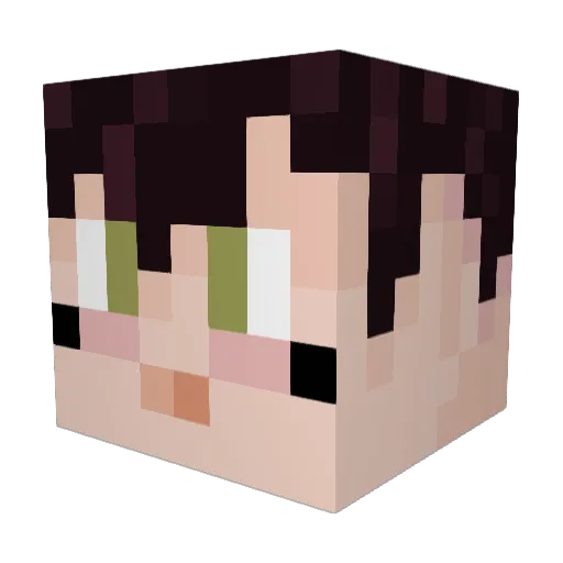 MIRIAM884 Minecraft avatar head, 3D render