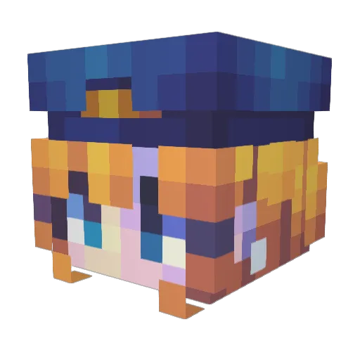 MIRIA_99 Minecraft avatar head, 3D render