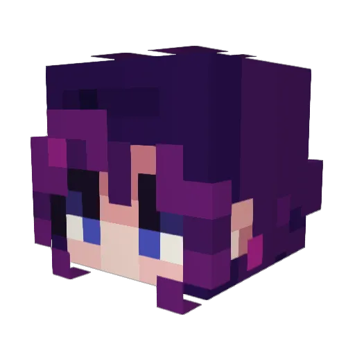 MIRI_22 Minecraft avatar head, 3D render
