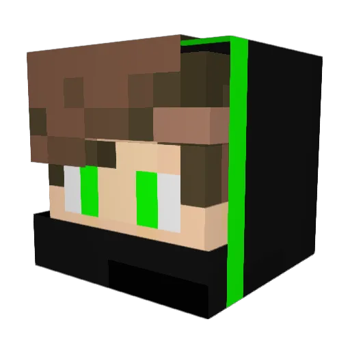 MIRNAU Minecraft avatar head, 3D render
