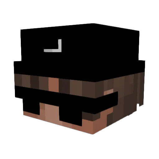 MIRQN Minecraft avatar head, 3D render