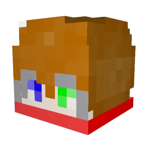 MIRU_comeback Minecraft avatar head, 3D render