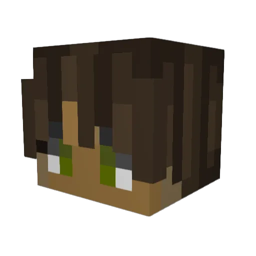 MIRXENOBI Minecraft avatar head, 3D render
