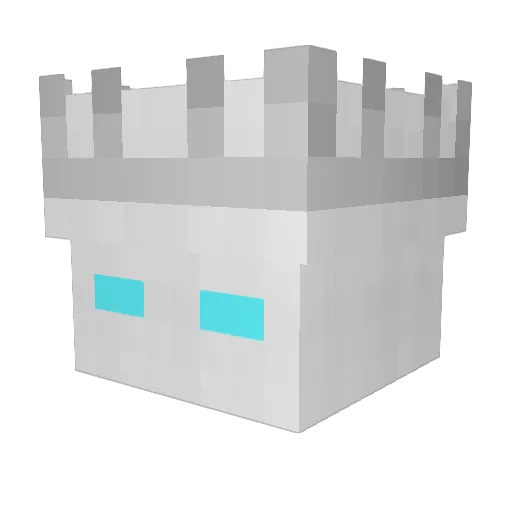 MIR_18 Minecraft avatar head, 3D render