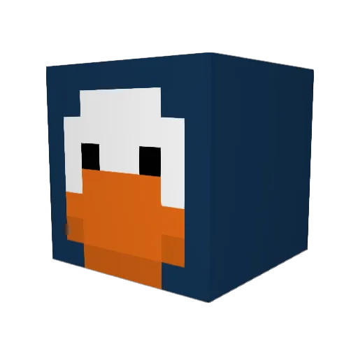 MIRcasso Minecraft avatar head, 3D render