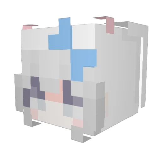 MISAKI0712 Minecraft avatar head, 3D render