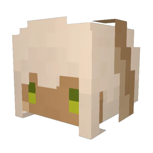 MISATO0505 Minecraft avatar head, 3D render