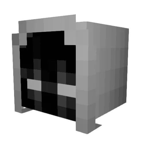MISAUS Minecraft avatar head, 3D render