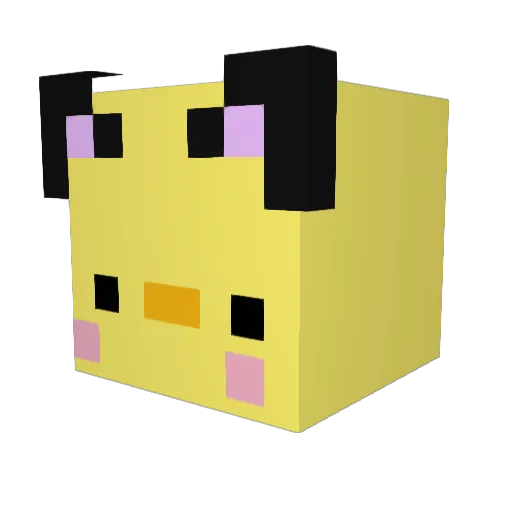 MISIUQWQ Minecraft avatar head, 3D render