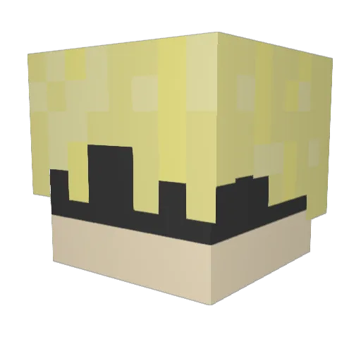 MISSINGITALL Minecraft avatar head, 3D render